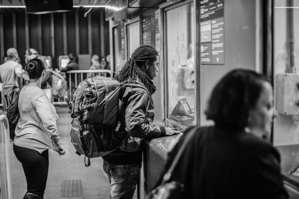 Trânsito. Caminho para os EUA